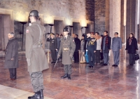 Leading the parliamentary delegation to tomb of Atatürk, Turkey - Jan 2010