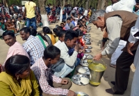 Paying obeisance at Kali Mata temple in Dhanas