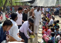 Paying obeisance at Kali Mata temple in Dhanas