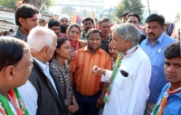 Congress Padyatra at Sanjay colony