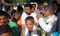 Congress Padyatra at Sanjay colony