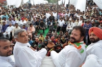 Public meeting at Sabzi Mandi