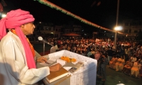 Bhupinder Hooda, CM Haryana, during congress rally 